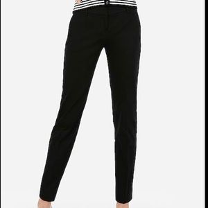 Express Columnist Ankle Pant Size 00R Black Front Pockets